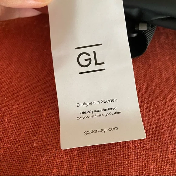 NEW! GASTON LUGA Black Spläsh Hip Fanny Pack Crossbody Bag Fannypack - Picture 9 of 12